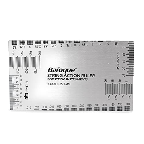 String Action Ruler Gauge Tool for Electric Bass and Acoustic Guitar in ...