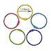 50 Pcs Multi-Color Metal Loose Paper Leaf Binder Rings Notebook Rings Book Rings Keychains Keyrings