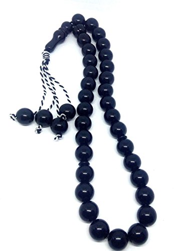 Unique crafted obsidian black tasbih-made from alloy with plastic…