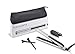 Ceramic Tourmaline Flat Curling Iron - Argan Oil Round Edge 3D Floating Plates Hair Straightener with 450℉ High Heat 10s Heat Up Auto Shut Off