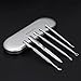 Cuticle Pusher, ETEREAUTY Stainless Steel Cuticle Remover for Gel Nail Polish Remover and Nail Art with Storage Case