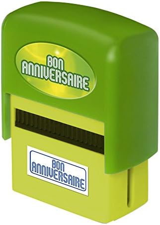 La Carterie Bon Anniversaire Tampon Encreur Personnalise Amazon Fr Fournitures De Bureau