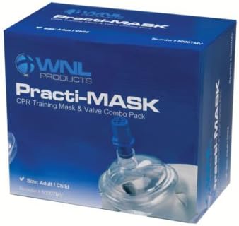Practi-MASK & Valves Adult/Child CPR Pocket Training Resuscitator Masks and Valves 10 Pack