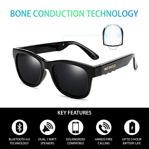 Bluetooth Headphones Wireless Stealth Headphone Glasses Sunglasses Bone