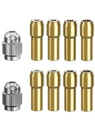 Collet Set for Dremel, 10Pcs Replacement 4485 Brass