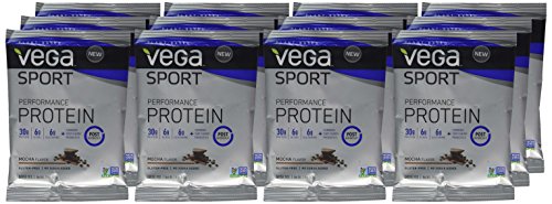 Vega Sport Protein Powder Mocha (12 Count, 18.1 Ounce) - Plant-Based Vegan Protein Powder, BCAAs, Am - //medicalbooks.filipinodoctors.org
