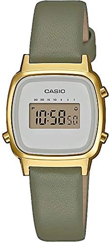 Casio Reloj Digital para Mujer de Cuarzo con Correa en Cuero ...