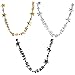 Juvale Happy New Year Plastic Party Necklaces, NYE Supplies for Photo Props, Decorations (24 Pack)