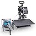 Superland Power Heat Press 5 in 1 Industrial-Quality 12-by-15-Inch Multifunctional Sublimation T-Shirt Hat Mug Heat Press Machine (5 in 1: 12