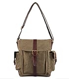 Tom Clovers Women's Men's Canvas Crossbody Messenger Bag Handbag Tote