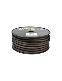Stinger ssvlp4bk 4 GA negro mate cable de alimentación 100 '