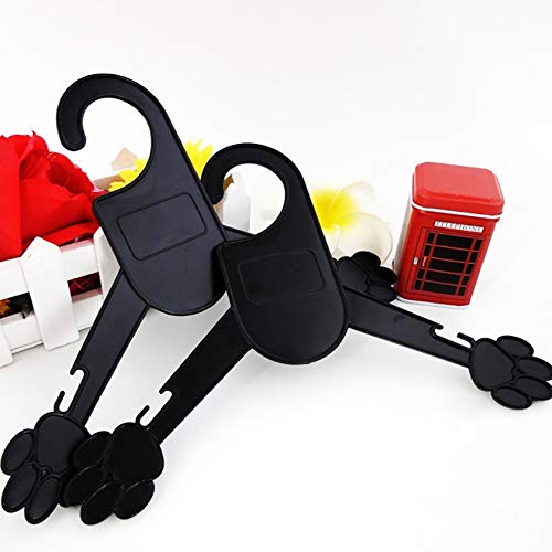 shlutesoy 5Pcs Puppy Pet Cat Kitten Clothing Clothes Rack Hanger Dog Apparel Costume - Black L