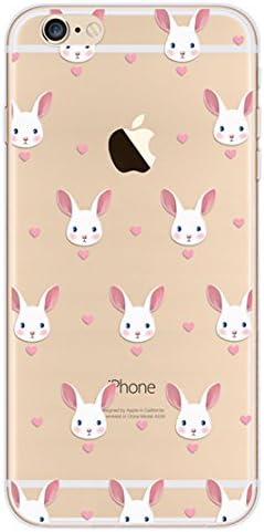 iPhone 6 Plus Case, A trading TPU Soft Case Rubber Silicone Skin Cover for iPhone 6S Plus (Rabbit)