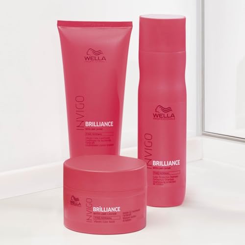 WELLA PROFESSIONALS INVIGO BRILLIANCE CONDITIONER | FOR FINE/NORMAL COLORED HAIR | INTENSE COLOR PROTECTION & MAINTAINS VIBRANCY | 8.4 FL OZ