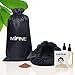Cordless Deep Conditioning Heat Cap - Microwavable Heat Cap for Deep Conditioning Hair Therapy, 100% Natural Cotton, Flaxseed Seed Interior for Maximum Heat Retention (black)
