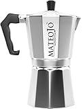 Stovetop Espresso Maker - Italian Moka Pot - Cafetera - Cuban Coffee Machine - 6 Cups by MateoJo ...