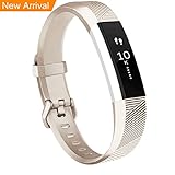 Vancle Fitbit Alta Band/Fitbit Alta HR Band, Newest Replacement Wristbands for Fitbit Alta HR 2017/Fitbit Alta 2016 (# Champagne, Small)