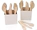 MyPresentForYou Wooden Disposable Cutlery Set 250 pc'