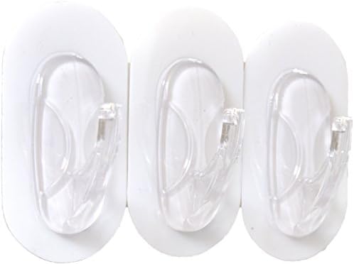 Large Hanger for Clothes, Jacket, Towel, Purse, Backpack, Key - Advanced Adhesive Formula, 100% Adhere on Tile, Granite, Concrete Wall, Wood Panel... Removable, No Drilling, No Residue (White)