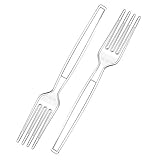 Zeppoli 240-Piece Clear Plastic Fork Set - Plastic Cutlery Utensil Set - Disposable Clear Plastic Forks - Chinet Utensils