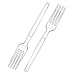 Zeppoli 240-Piece Clear Plastic Fork Set - Plastic Cutlery Utensil Set - Disposable Clear Plastic Forks - Chinet Utensils
