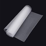 genmine Drawer Liner Refrigerator Pads EVA Fridge Shelf Liners Pad Clear Fridge Cushion Liner Non-Adhesive Cupboard Cabinet Drawer Non-Slip Mat Can Be Cut Antifouling Moisture Absorption Pad 1 Roll