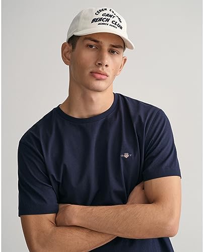 Hombre Camiseta con Escudo Normal, Evening Blue, XL