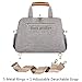 Baby Diaper Bag, Large Stylish Tote Convertible Travel Baby Bag for Boys Girls with Changing Pad, Insulated Pockets (Grey)