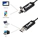 2 In 1 Smartphone USB Endoscope Inspection Camera,CrazyFire 5.5mm Android Borescope USB Inspection Camera,Waterproof OTG Micro USB Borescope Inspection Camera with 6 LEDs and 5m/16.4ft Cable