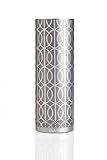 Dwell Studio for Stelle Audio Pillar Bluetooth Speaker - Pewter with Gate Metallic Silver Print