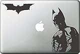Vati Leaves Removable Creative Batman And Friend Decal Sticker Skin Art Black for Apple Macbook Pro Air Mac 13