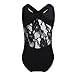 MSemis Kids Girls' Lace Back/Cirss Cross Gymnastic Camisole Tank Leotard Ballet Bodysuit Sports Top
