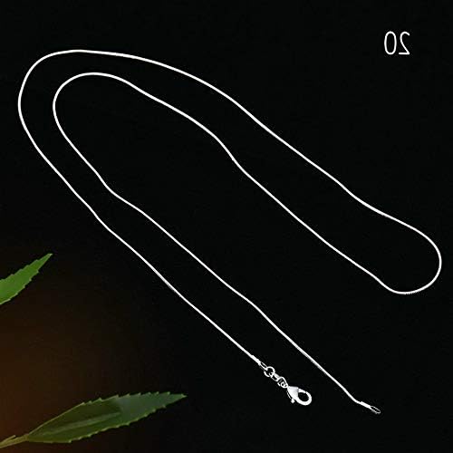 Hebel 10x Wholesale Lots Women 925 Solid Silver Snake Chain Necklace for Pendant 16-26 | Model NCKLCS - 32217 | 20inches