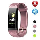 Letsfit Fitness Tracker Color Screen HR, Heart Rate Monitor Watch, IP68 Waterproof Activity Tracker, Step Counter, Bluetooth Sleep Monitor, 14 Sport Modes, Pedometer Watch for Men Women Kids