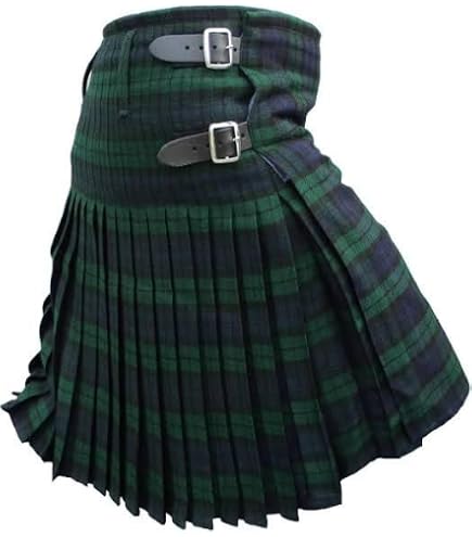 Troussequin Sporran Écossais Complet – Cuir Noir & Fourrure Lapin Blanc, Chardon Celtique Chromé, Chaîne & Glands, Kilt Traditionnel
