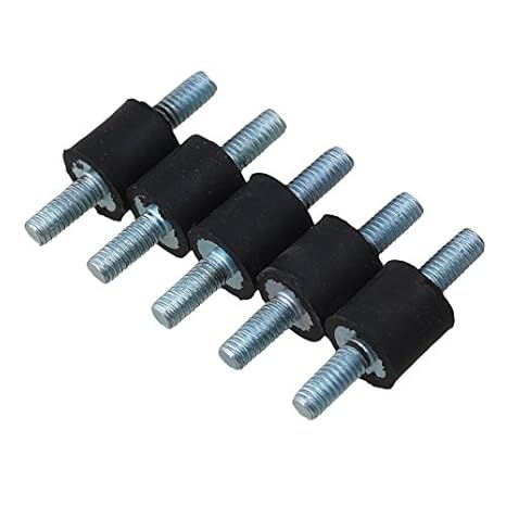 cnbtr 10 x 10 mm Negro + Plata anti-vibración silentblock de ...