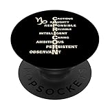 Capricorn Gift For Women Gifts Sign PopSockets