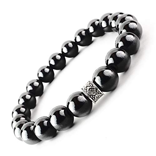 ONE ION 10mm Authentic Black Tourmaline Bracelet - 6 Sizes