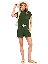 ANRABESS Two 2 Piece Outfits Womens 2024 Spring