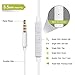 Musicool Headphones, 4PACK Premium Quality Earphones Earbuds with Mic & Remote Control Compatible with iPhone SE, 6, 6s, 6 Plus, 6s plus, iPhone 5s 5c 5, iPad /iPod (White)
