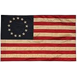 Betsy Ross Vintage Embroidered Home Banner - 3x5' Oxford Polyester Banner w/Sleeve