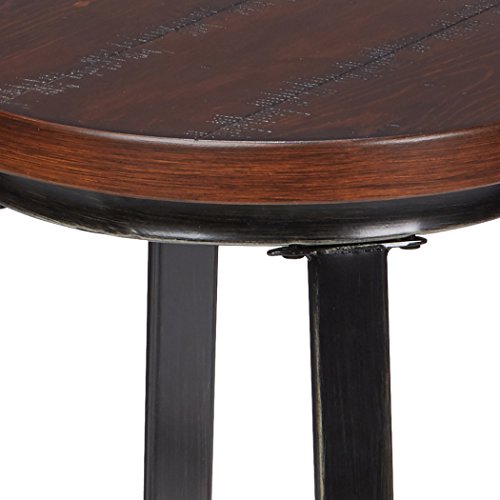 Signature Design by Ashley - Challiman Bar Stool - Pub Height - Set of 2 - Rustic Brown