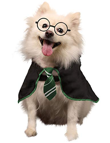 Coomour Halloween Dog Costume Wizard Pet Shirt