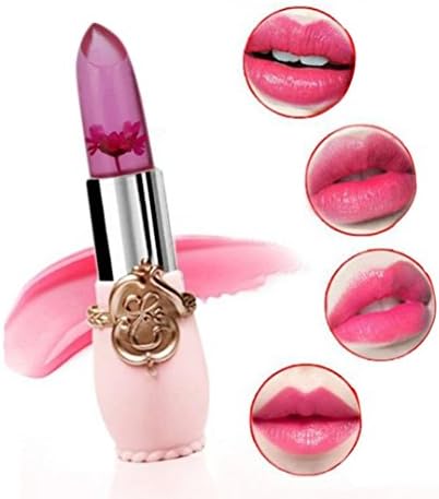 Robiear Water Shine Moisturize Makeup Lipstick Lip Gloss 8 Colors For Beauty-Random Flower (E)