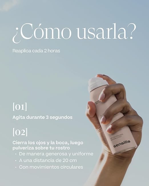 - Invisible Never Mist Me, Bruma Solar SPF50, 100 ml