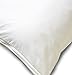 National Allergy Premium 100% Cotton Zippered Euro Square Pillow Protector - 20 x 20 - White - 300 Thread Count - Hypoallergenic Pillowcase with Zipper - Breathable Encasement Cover