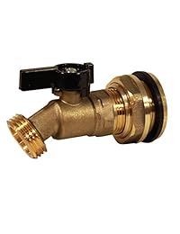 rainpal rbs022lf barril de lluvia DIY Espiga (Válvula de bola y Bulkhead de latón, última intervensión de plomo Compliant)