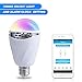 Bluetooth Smart LED Light Bulb -Changeable Smartphone Controlled Sunrise Wake Up Lights - Party Lights Bulb Music Speaker Bulb Works with IPhone, IPad, Android Phone and Tablet (1pcs)