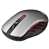 VicTsing Wireless Mouse with Nano USB Receiver, Optical Mobile Ergonomic Cordless Mouse with Adjustable DPI Levels 6 Buttons for Laptop, Notebook, PC, MacBook- Iron Grey