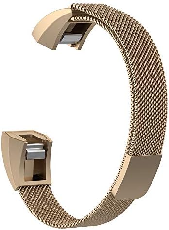 HARRYSTORE Straps Compatible Fitbit Alta HR Accessory/Fitbit Alta/Fitbit Alta Ace,Stainless Steel Magnet Replacement Bands Small Milanese Loop Wristband (4.8-6.5inches)